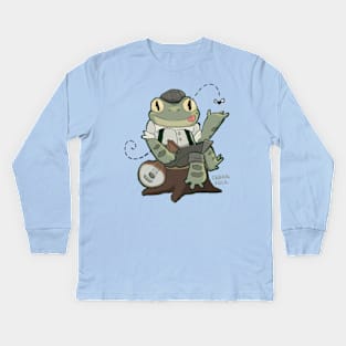 Croak Folk Kids Long Sleeve T-Shirt